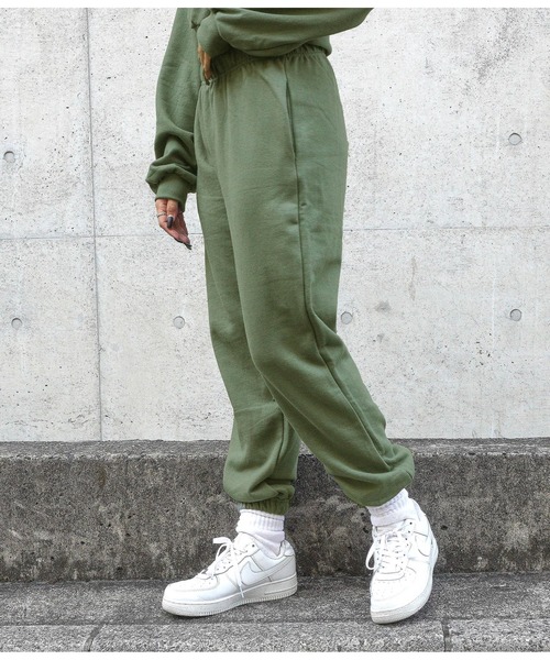 ANAP（アナップ）の「【オンライン限定アイテム】裏毛ジョガーパンツ（スウェットパンツ・レディース・ブラック/ブラウン/カーキ/オレンジ/グレイッシュベージュ・FREE）」の5枚目の写真