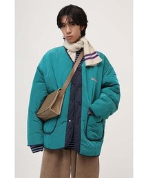 【MASONPRINCE】Oversized quilted back logo nylon jacket MF4017