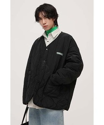 【MASONPRINCE】Oversized quilted back logo nylon jacket MF4017