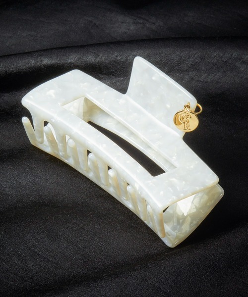 Romansual（ロマンシュアル）の「Romansual/Romansualヘアクリップ（バレッタ/ヘアクリップ・レディース・ホワイト/ブラック・FREE）」の2枚目の写真