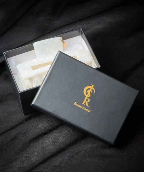 Romansual（ロマンシュアル）の「Romansual/Romansualヘアクリップ（バレッタ/ヘアクリップ・レディース・ホワイト/ブラック・FREE）」の5枚目の写真