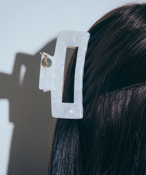 Romansual（ロマンシュアル）の「Romansual/Romansualヘアクリップ（バレッタ/ヘアクリップ・レディース・ホワイト/ブラック・FREE）」の10枚目の写真