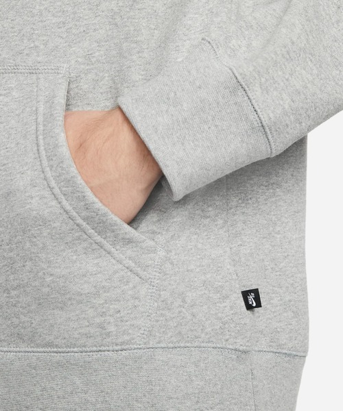NIKE SB（ナイキエスビー）の「NIKE SB/ナイキエスビー フリース スケートボードパーカー DJ3677-063（パーカー・メンズ・グレー・M/L/XL）」の6枚目の写真