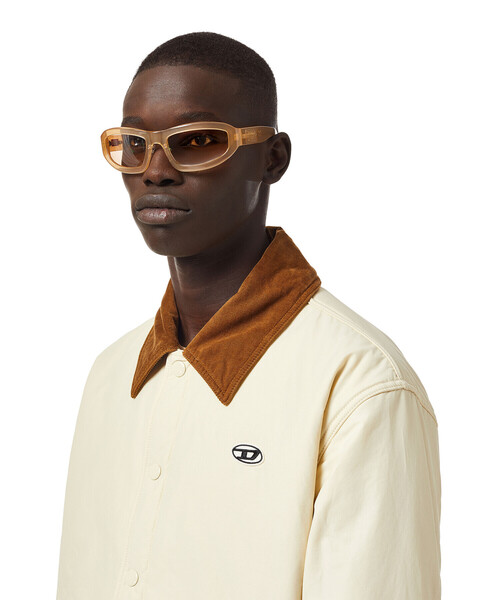 DIESEL（ディーゼル）の「メンズ ジャケット コーチジャケット サステナブル（ブルゾン・メンズ・レッド/ホワイト系その他・LARGE/XX-LARGE/MEDIUM/X-LARGE/SMALL/X-SMALL）」の3枚目の写真