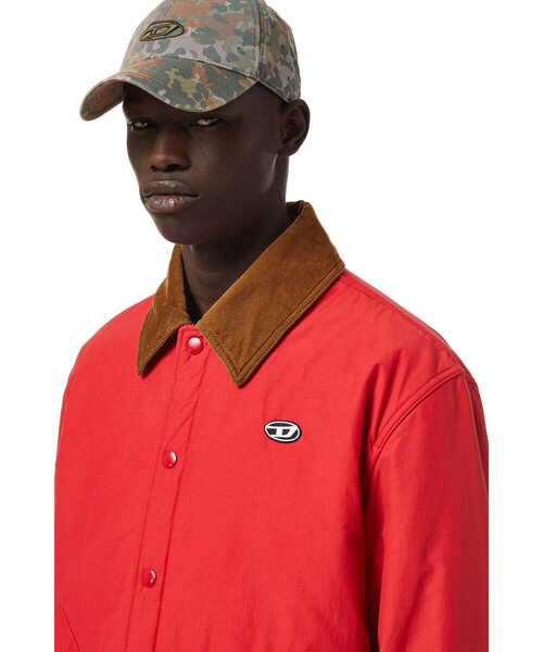 DIESEL（ディーゼル）の「メンズ ジャケット コーチジャケット サステナブル（ブルゾン・メンズ・レッド/ホワイト系その他・LARGE/XX-LARGE/MEDIUM/X-LARGE/SMALL/X-SMALL）」の10枚目の写真