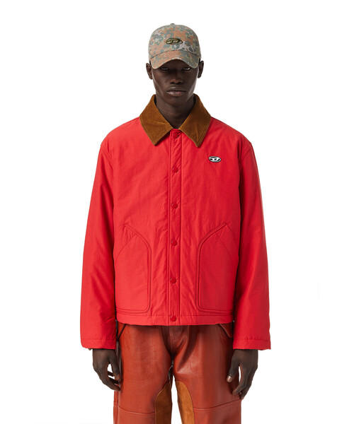 DIESEL（ディーゼル）の「メンズ ジャケット コーチジャケット サステナブル（ブルゾン・メンズ・レッド/ホワイト系その他・LARGE/XX-LARGE/MEDIUM/X-LARGE/SMALL/X-SMALL）」の18枚目の写真