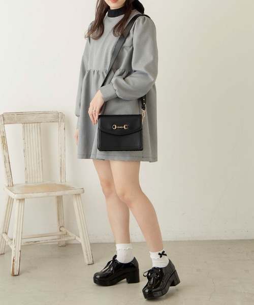 WEGO(ウィゴー)の「WEGO/バックリボン千鳥ワンピース(ワンピース・レディース・その他1・FREE)」の6枚目の写真