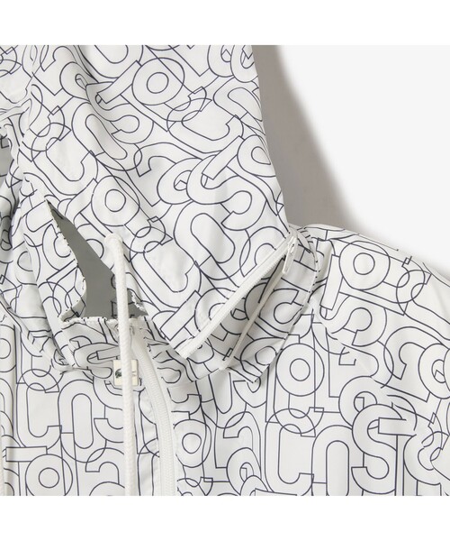 LACOSTE L!VE（ラコステライブ）の「LACOSTE L!VE モノグラムテキスタイルトラックジャケット（ブルゾン・レディース・ホワイト・38/36/34）」の6枚目の写真