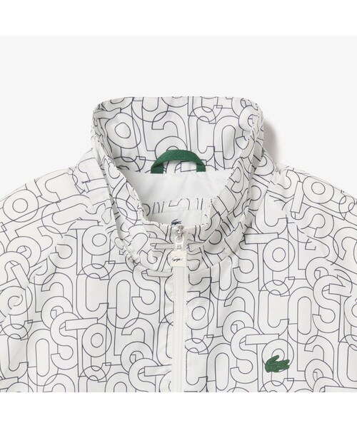 LACOSTE L!VE（ラコステライブ）の「LACOSTE L!VE モノグラムテキスタイルトラックジャケット（ブルゾン・レディース・ホワイト・38/36/34）」の7枚目の写真