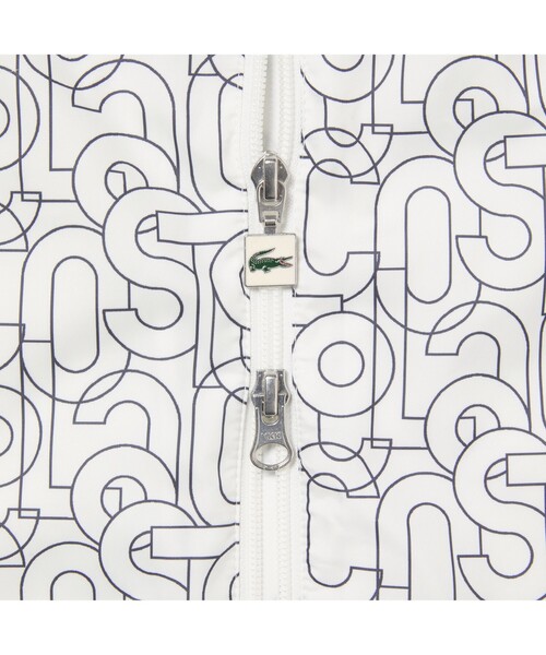 LACOSTE L!VE（ラコステライブ）の「LACOSTE L!VE モノグラムテキスタイルトラックジャケット（ブルゾン・レディース・ホワイト・38/36/34）」の8枚目の写真