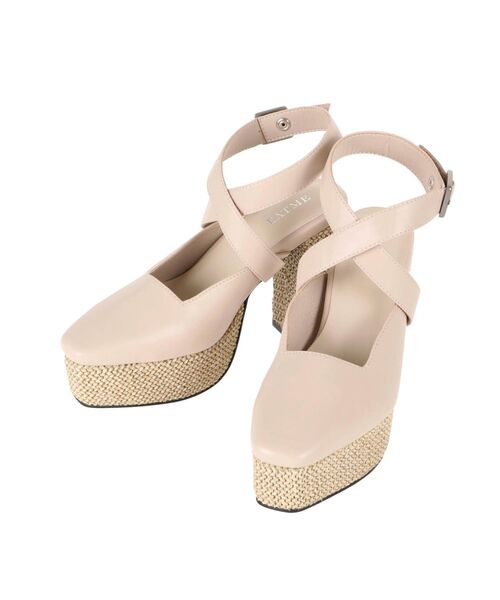 EATME（イートミー）の「クロスウェッジサンダル（サンダル・レディース・ブラック/ベージュ・S/M/L）」の20枚目の写真