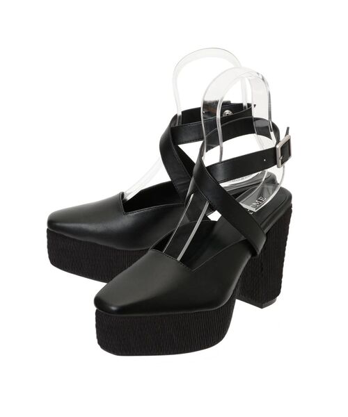 EATME（イートミー）の「クロスウェッジサンダル（サンダル・レディース・ブラック/ベージュ・S/M/L）」の19枚目の写真