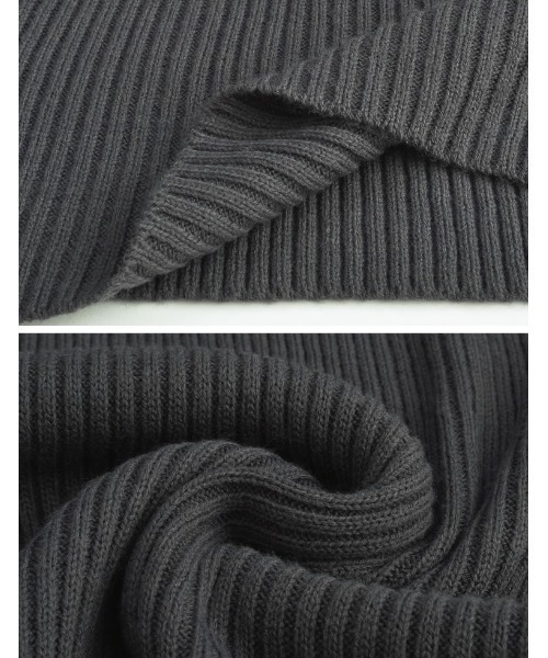 Re:EDIT（リエディ）の「[低身長サイズ有]バルキーニットビスチェライクVネックワンピース（ワンピース・レディース・ブラック/ブラウン/グレー系その他/ブラック系その他・MEDIUM/LARGE/SHORT）」の17枚目の写真