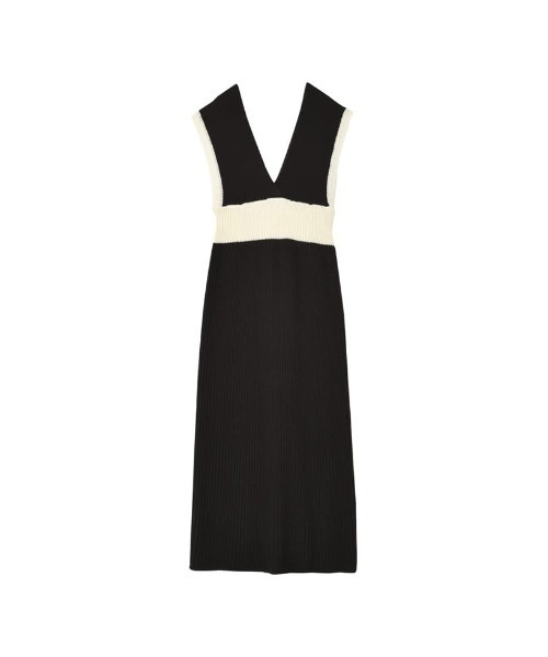 Re:EDIT（リエディ）の「[低身長サイズ有]バルキーニットビスチェライクVネックワンピース（ワンピース・レディース・ブラック/ブラウン/グレー系その他/ブラック系その他・MEDIUM/LARGE/SHORT）」の19枚目の写真