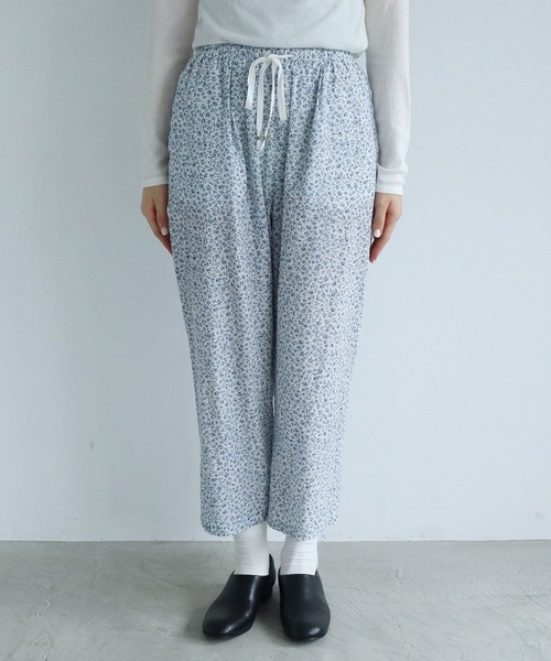 yuni（ユニ　）の「コットンキュプラ flower pr　petti パンツ（その他パンツ・レディース・サックスブルー/グレー・FREE）」の21枚目の写真