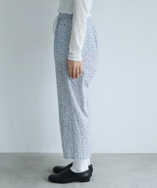 yuni（ユニ　）の「コットンキュプラ flower pr　petti パンツ（その他パンツ・レディース・サックスブルー/グレー・FREE）」の8枚目の写真