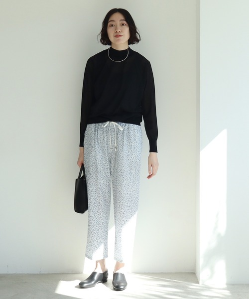 yuni（ユニ　）の「コットンキュプラ flower pr　petti パンツ（その他パンツ・レディース・サックスブルー/グレー・FREE）」の5枚目の写真