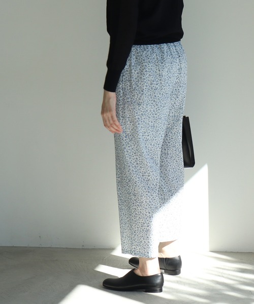 yuni（ユニ　）の「コットンキュプラ flower pr　petti パンツ（その他パンツ・レディース・サックスブルー/グレー・FREE）」の12枚目の写真