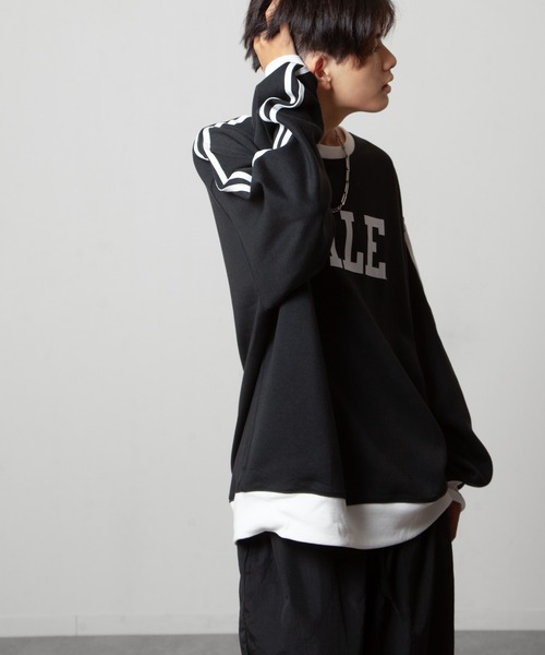 フリーサイズ 肖戦 薄手 スウェット 7点セット❣️0827今日限定 別注】【YALE】 カレッジロゴ ビッグシルエット クルー 長袖