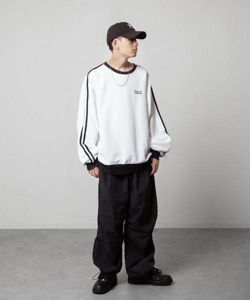 別注】【YALE】 カレッジロゴ ビッグシルエット クルー 長袖