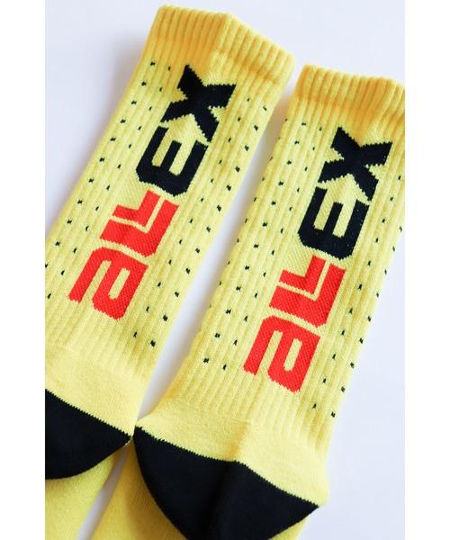 AlexanderLeeChang(アレキサンダーリーチャン)の「AlexanderLeeChang/アレキサンダーリーチャン ELECT SOCKS 靴下 ロゴ リブソックス(ソックス/靴下・メンズ・ホワイト/ブラック/レモンイエロー・ONE SIZE)」の3枚目の写真