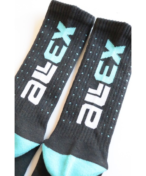 AlexanderLeeChang(アレキサンダーリーチャン)の「AlexanderLeeChang/アレキサンダーリーチャン ELECT SOCKS 靴下 ロゴ リブソックス(ソックス/靴下・メンズ・ホワイト/ブラック/レモンイエロー・ONE SIZE)」の7枚目の写真