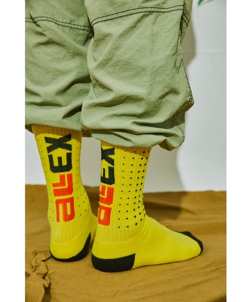 AlexanderLeeChang(アレキサンダーリーチャン)の「AlexanderLeeChang/アレキサンダーリーチャン ELECT SOCKS 靴下 ロゴ リブソックス(ソックス/靴下・メンズ・ホワイト/ブラック/レモンイエロー・ONE SIZE)」の13枚目の写真