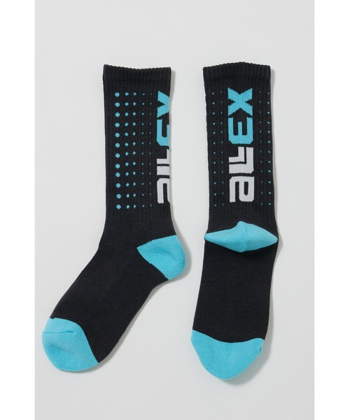 AlexanderLeeChang(アレキサンダーリーチャン)の「AlexanderLeeChang/アレキサンダーリーチャン ELECT SOCKS 靴下 ロゴ リブソックス(ソックス/靴下・メンズ・ホワイト/ブラック/レモンイエロー・ONE SIZE)」の14枚目の写真