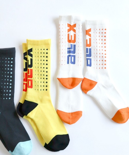 AlexanderLeeChang(アレキサンダーリーチャン)の「AlexanderLeeChang/アレキサンダーリーチャン ELECT SOCKS 靴下 ロゴ リブソックス(ソックス/靴下・メンズ・ホワイト/ブラック/レモンイエロー・ONE SIZE)」の20枚目の写真