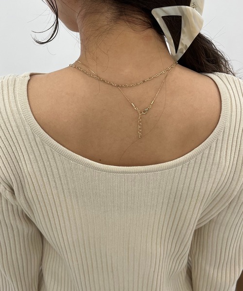 CAPRICIEUX LE'MAGE（カプリシューレマージュ）の「スリットスリーブリブプルオーバー（ニット/セーター・レディース・ブラック/グレー/アイボリー・FREE）」の22枚目の写真