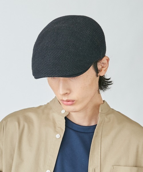 OVERRIDE(オーバーライド)の「OVERRIDE COTTON KNIT HUNTING Ag+(ハンチング/ベレー帽・メンズ・ブラック/ブルー/グリーン/グレー/ホワイト・58cm/60cm)」の11枚目の写真