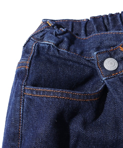 F.O.U(エフオーユー)の「F.O.U/エフオーユー ラップデニム テーパードデニム(デニムパンツ・キッズ・ブルー/キナリ/インディゴブルー・140)」の7枚目の写真