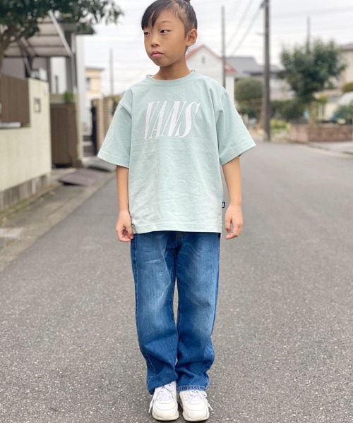 F.O.U(エフオーユー)の「F.O.U/エフオーユー ラップデニム テーパードデニム(デニムパンツ・キッズ・ブルー/キナリ/インディゴブルー・140)」の17枚目の写真