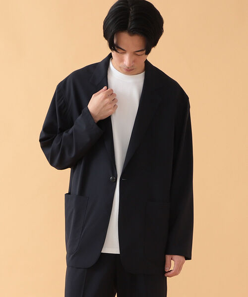 BEAMS（ビームス）の「BEAMS / ワンボタン 2/100 ウール ジャケット