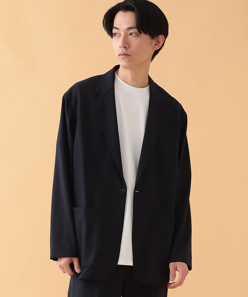 BEAMS（ビームス）の「BEAMS / ワンボタン 2/100 ウール ジャケット