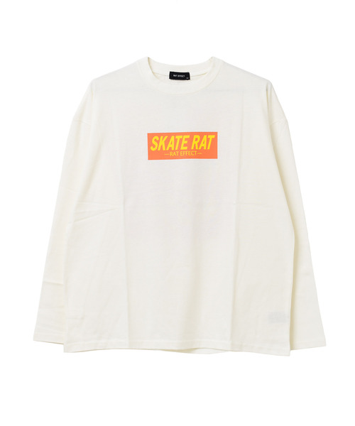 RAT EFFECT（ラットエフェクト）の「SKATE RATロングTシャツ（Tシャツ/カットソー・キッズ・ブラック/サックスブルー/オフホワイト/グレイッシュベージュ・130/150/140/120/160）」の13枚目の写真