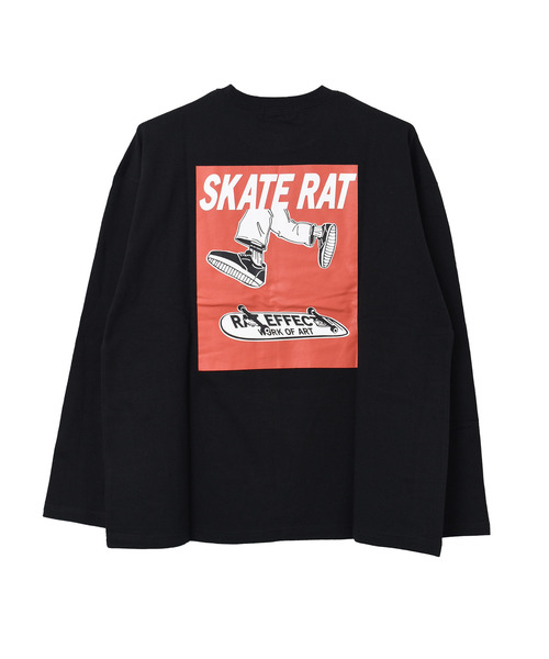 RAT EFFECT（ラットエフェクト）の「SKATE RATロングTシャツ（Tシャツ/カットソー・キッズ・ブラック/サックスブルー/オフホワイト/グレイッシュベージュ・130/150/140/120/160）」の16枚目の写真