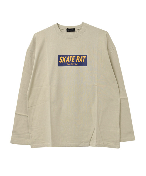 RAT EFFECT（ラットエフェクト）の「SKATE RATロングTシャツ（Tシャツ/カットソー・キッズ・ブラック/サックスブルー/オフホワイト/グレイッシュベージュ・130/150/140/120/160）」の17枚目の写真
