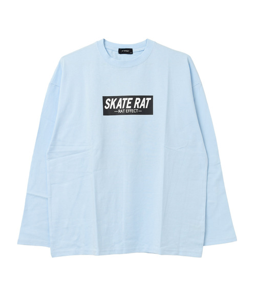 RAT EFFECT（ラットエフェクト）の「SKATE RATロングTシャツ（Tシャツ/カットソー・キッズ・ブラック/サックスブルー/オフホワイト/グレイッシュベージュ・130/150/140/120/160）」の19枚目の写真