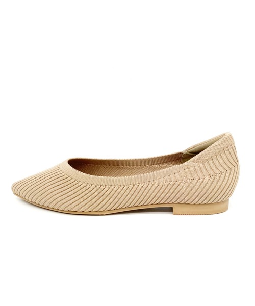 Noubel Voug Relax(ヌーベルヴォーグリラックス)の「ポインテッドトゥ ローヒール ニット パンプス(パンプス・レディース・ブラック/ベージュ/アイボリー/マスタード・S/M/L/LL)」の10枚目の写真