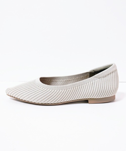 Noubel Voug Relax(ヌーベルヴォーグリラックス)の「ポインテッドトゥ ローヒール ニット パンプス(パンプス・レディース・ブラック/ベージュ/アイボリー/マスタード・S/M/L/LL)」の14枚目の写真