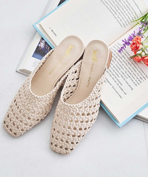 WA ORiental TRaffic（ダブルエーオリエンタルトラフィック）の「メッシュミュールパンプス 22102（サンダル・レディース・ベージュ/ブラウン/イエロー・LL/3L/SS/S/M/L）」の8枚目の写真