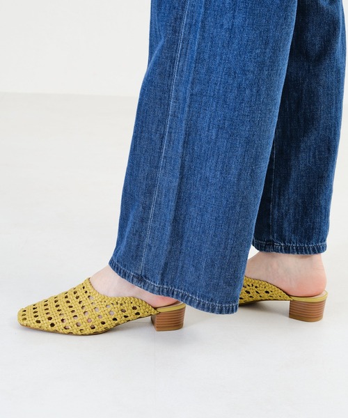 WA ORiental TRaffic（ダブルエーオリエンタルトラフィック）の「メッシュミュールパンプス 22102（サンダル・レディース・ベージュ/ブラウン/イエロー・LL/3L/SS/S/M/L）」の14枚目の写真