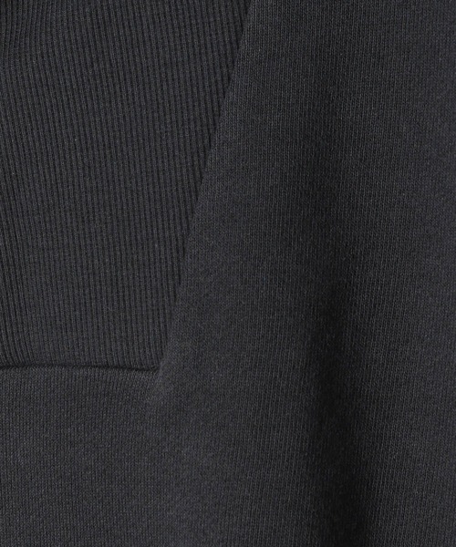 Heather（ヘザー）の「ハーフZIPチュニックスウェット　272537（スウェット・レディース・オフホワイト/チャコールグレー/ブルー・FREE）」の13枚目の写真