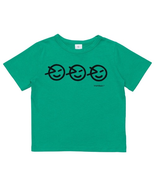 Wynken(ウィンケン)の「Wynken / トリプル スマイルウィンケン Tシャツ(Tシャツ/カットソー・キッズ・ライトブルー/グリーン/ピンク・4Y/2Y/8Y/6Y/10Y)」の6枚目の写真