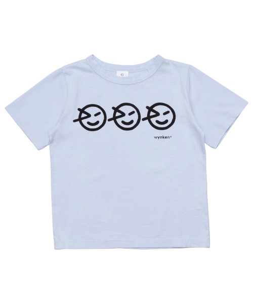 Wynken(ウィンケン)の「Wynken / トリプル スマイルウィンケン Tシャツ(Tシャツ/カットソー・キッズ・ライトブルー/グリーン/ピンク・4Y/2Y/8Y/6Y/10Y)」の8枚目の写真