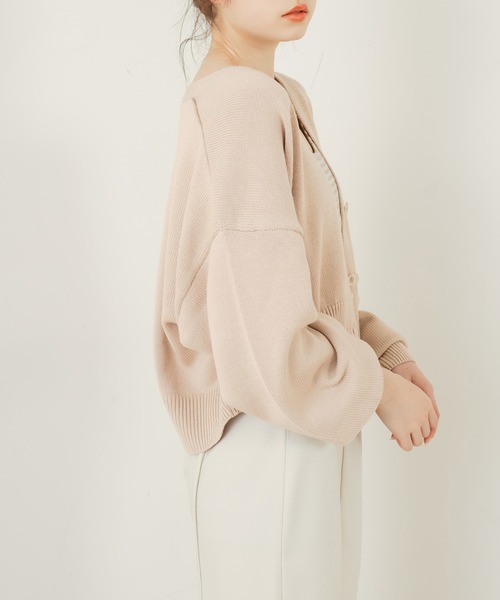 OLIVE des OLIVE(オリーブデオリーブ)の「【WEB限定カラーあり】キレイ色クロップドカーディガン(カーディガン/ボレロ・レディース・イエロー/イエロー×グリーン/ラベンダー/オレンジ/オフホワイト/ベージュ・FREE)」の9枚目の写真