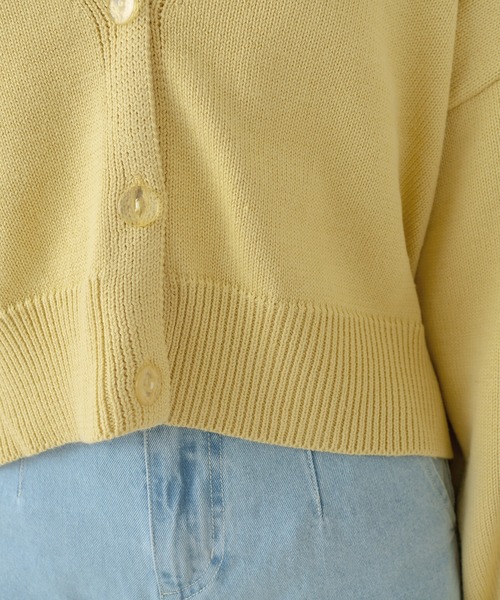 OLIVE des OLIVE(オリーブデオリーブ)の「【WEB限定カラーあり】キレイ色クロップドカーディガン(カーディガン/ボレロ・レディース・イエロー/イエロー×グリーン/ラベンダー/オレンジ/オフホワイト/ベージュ・FREE)」の18枚目の写真