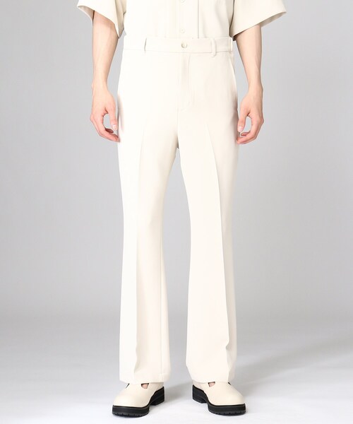 tk.TAKEO KIKUCHI（ティーケータケオキクチ）の「◆スリムフレアパンツ（その他パンツ・メンズ・ブラック/アイボリー・66/03/02）」の4枚目の写真