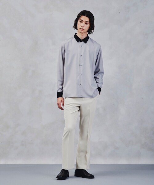 tk.TAKEO KIKUCHI（ティーケータケオキクチ）の「◆スリムフレアパンツ（その他パンツ・メンズ・ブラック/アイボリー・66/03/02）」の15枚目の写真